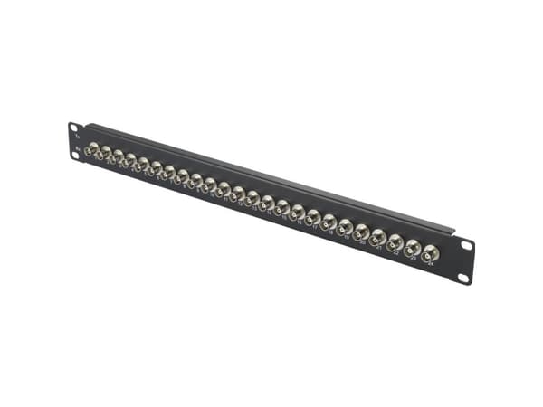 Renkforce RF-4541184, BNC, Svart, Stativmontering, 1U, 482,6 mm, 44,5 mm Svart