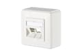 Miniatyrbild 3 av 5: METZ CONNECT - Blank wallplate - 2 modules - kritvit, RAL 9010