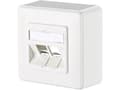Miniatyrbild 5 av 5: METZ CONNECT - Blank wallplate - 2 modules - kritvit, RAL 9010