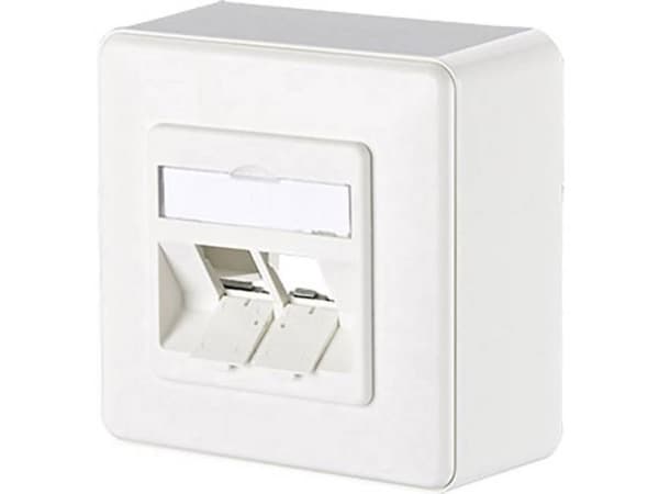 METZ CONNECT - Blank wallplate - 2 modules - kritvit, RAL 9010