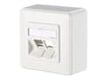 Miniatyrbild 1 av 5: METZ CONNECT - Blank wallplate - 2 modules - kritvit, RAL 9010