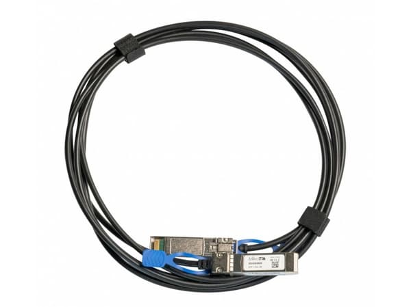 MikroTik - Direkte 25GBase-koblingskabel - SFP28 til SFP28 - 3 m - for MikroTik CRS354; Cloud Core Router CCR2004; Cloud Smart Switch CSS610