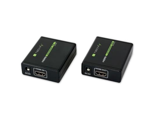 Techly IDATA EXT-E70, 1920 x 1080 piksler, AV-sender og -mottaker, 60 m, 3D, Sort, HDCP