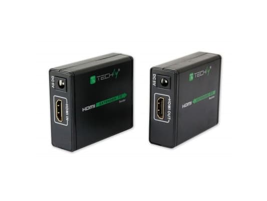 Techly IDATA EXT-E70, 1920 x 1080 piksler, AV-sender og -mottaker, 60 m, 3D, Sort, HDCP