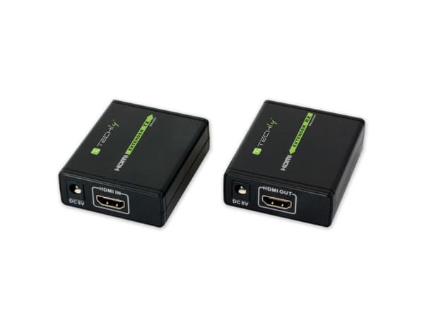 Techly IDATA EXT-E70, 1920 x 1080 piksler, AV-sender og -mottaker, 60 m, 3D, Sort, HDCP