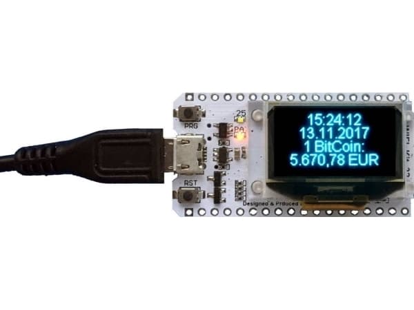 4duino IoT WLAN Display - ESP32 Modul mit 4 Zeilen (ALL-ESP32-IoT-Display)