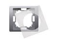 Miniatyrbilde 2 av 2: Contact-Simon Basic 1gangs ramme Neos inox metallic (BMRC1B/21)