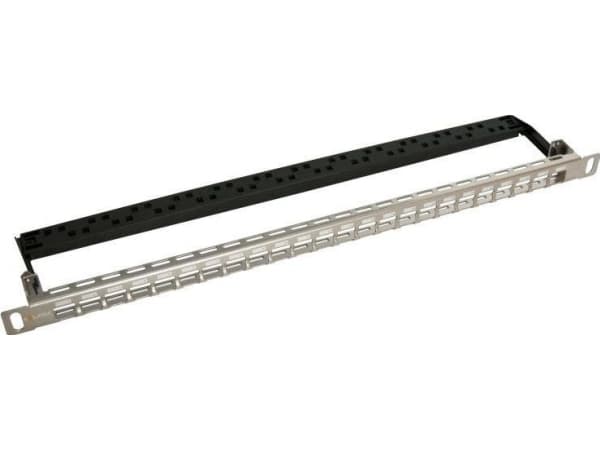 Solarix SX24HDM-0-STP-SL-UNI - Hus for patchpanel - rackmonterbar - sølv - 0.5U - 19" - 24 porter