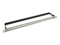 Miniatyrbilde 1 av 2: Solarix SX24HDM-0-STP-SL-UNI - Hus for patchpanel - rackmonterbar - sølv - 0.5U - 19" - 24 porter