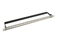 Solarix SX24HDM-0-STP-SL-UNI - Hus for patchpanel - rackmonterbar - sølv - 0.5U - 19" - 24 porter