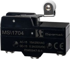 Spamel Miniature switch lever with roller short (MS1704)