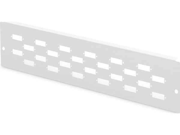 DIGITUS DN-96802M-2 - Fiberoptisk adapterplate - grå, RAL 7035 - 12 porter - for P/N: DN-96800M-2