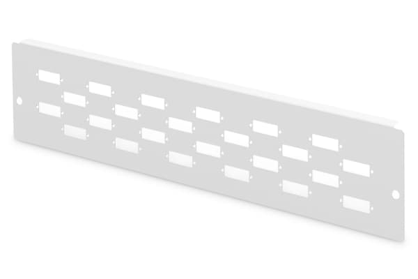 DIGITUS DN-96802M-2 - Fiberoptisk adapterplate - grå, RAL 7035 - 12 porter - for P/N: DN-96800M-2