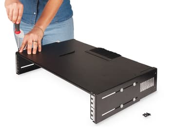 DIGITUS Professional DN-19-PB-TB-SW - Brakett for koplingspanel - veggmonterbar - svart, RAL 9005 - 19"
