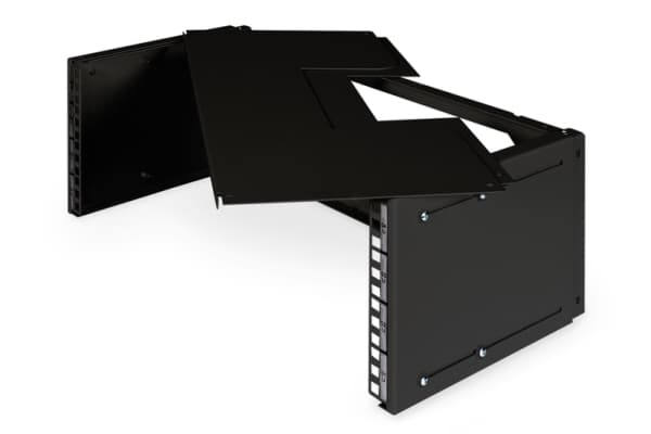 DIGITUS Professional DN-19-PB-TB-SW - Brakett for koplingspanel - veggmonterbar - svart, RAL 9005 - 19"