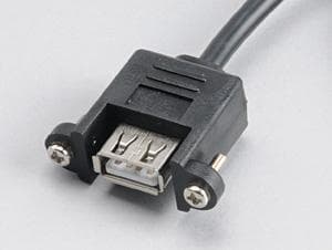 Akasa AK-CBUB06-60BK - USB-intern till extern kabel - 4 stifts USB 2.0-rubrik (hona) till USB (hona) - 60 cm - svart