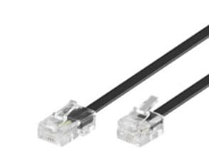 Goobay 68530, 3 m, RJ-45, RJ-11/RJ-14, Sort, Hankjønn, Hankjønn