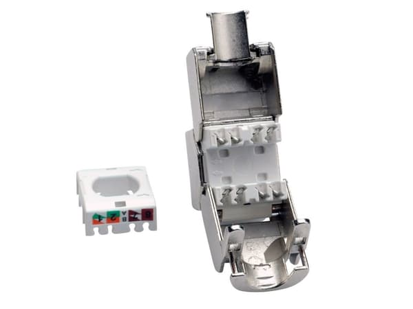 Value 26.99.0378, RJ-45, Sølv, Hunkjønn, Rett, 22/24, 15,8 mm