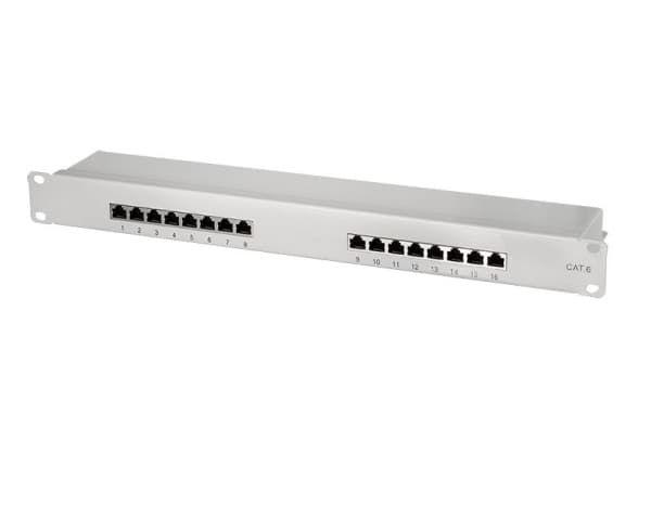 LogiLink NP0056, Grå, Metall, Stativmontering, 1U, RoHS, ISO/IEC 11801, TIA/EIA 568C.2
