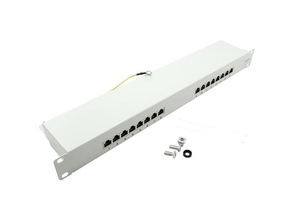 LogiLink NP0056, Grå, Metall, Stativmontering, 1U, RoHS, ISO/IEC 11801, TIA/EIA 568C.2