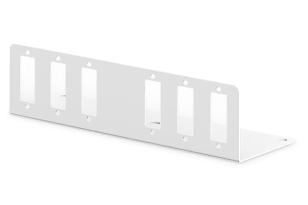 DIGITUS Small - Fiberoptisk adapterplate - grå, RAL 7035 - 6 porter