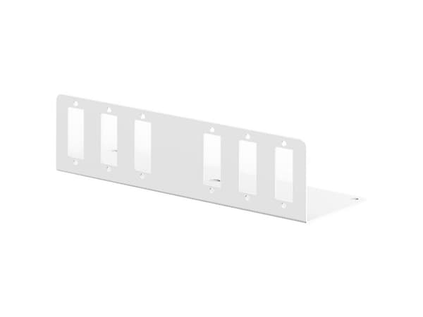 DIGITUS Small - Fiberoptisk adapterplate - grå, RAL 7035 - 6 porter