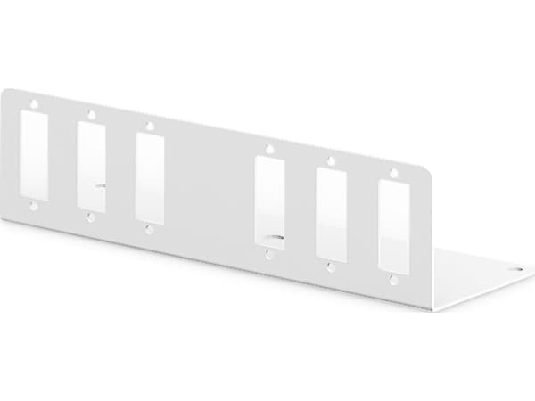 DIGITUS Small - Fiberoptisk adapterplate - grå, RAL 7035 - 6 porter