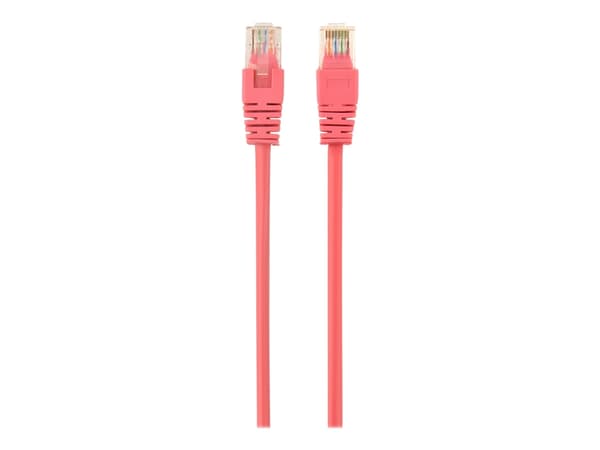 Gembird - Liitäntäkaapeli - RJ-45 (uros) RJ-45 (uros) - 50 cm - UTP - CAT 5e - muotoiltu - vaaleanpunainen