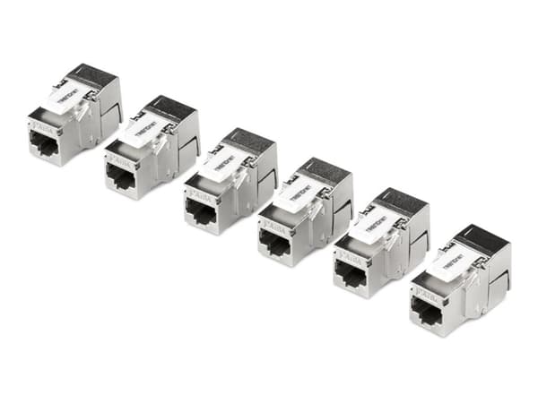 TRENDnet TC-K06C6A - Modulinnlegg - CAT 6a - STP - TAA-samsvar (en pakke 6)