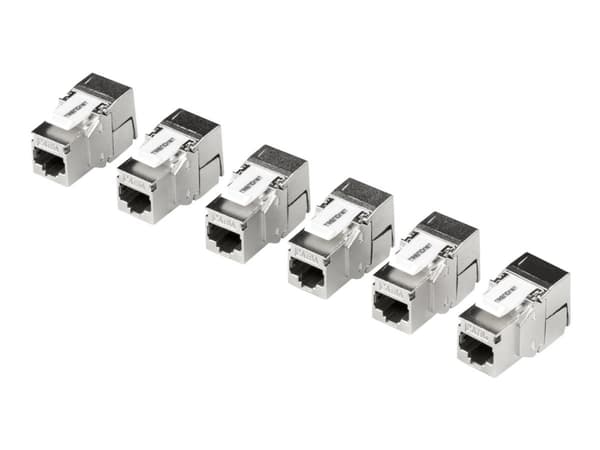 TRENDnet TC-K06C6A - Modulinnlegg - CAT 6a - STP - TAA-samsvar (en pakke 6)