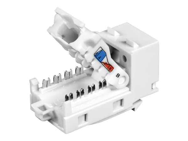 Trendnet TC-K25C6, Kulmikas, Valkoinen, RJ-45, Naaras, 10GBase-T, Kulta