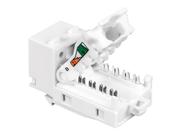 Trendnet TC-K25C6, Kulmikas, Valkoinen, RJ-45, Naaras, 10GBase-T, Kulta