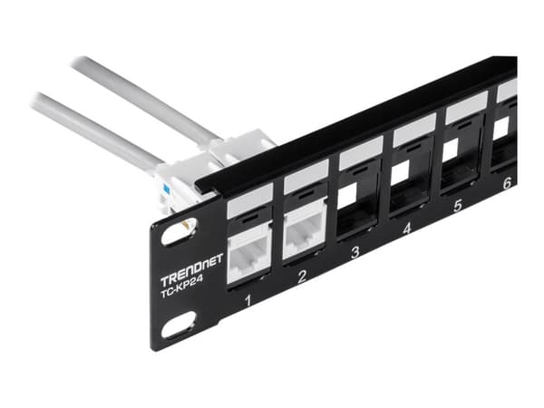 Trendnet TC-K25C6, Kulmikas, Valkoinen, RJ-45, Naaras, 10GBase-T, Kulta