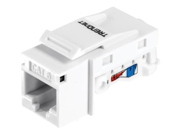 Trendnet TC-K25C6, Kulmikas, Valkoinen, RJ-45, Naaras, 10GBase-T, Kulta