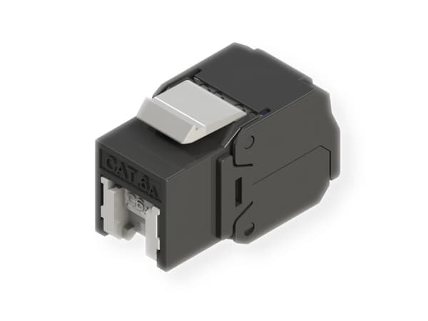 ROLINE 21.17.0320, RJ45, Sort, Grå, Hunkjønn, Rett, Cat6a, Gull