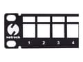 Miniatyrbild 4 av 5: Netrack - Patch-panel - rackmontering - UTP - RJ-45 X 24 - svart - 19"
