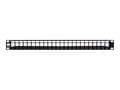 Miniatyrbild 5 av 5: Netrack - Patch-panel - rackmontering - UTP - RJ-45 X 24 - svart - 19"