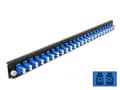 Miniatyrbild 2 av 3: Delock - Fiber-optic splice box rack mount panel - fram - LC SM X 24 - blå - 1U - 19"