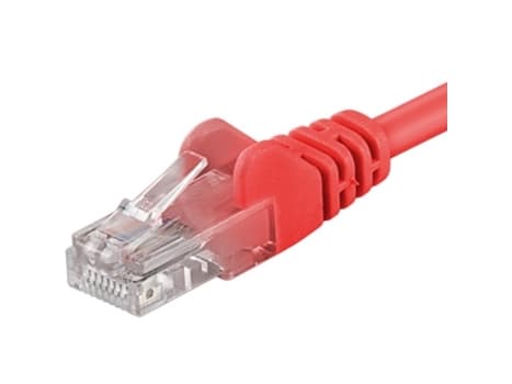 PremiumCord Patch kabel UTP Cat5e 50cm cervena, 0,5 m, Cat5e, U/UTP (UTP), RJ-45, RJ-45