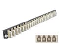 Miniatyrbilde 3 av 3: Delock - Fiberoptisk spleisebokspanel - front - LC MM X 96 - svart, beige - 1U - 19"