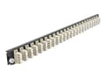 Miniatyrbilde 1 av 3: Delock - Fiberoptisk spleisebokspanel - front - LC MM X 96 - svart, beige - 1U - 19"