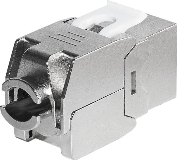 Netrack Keystone Jack Module - Modulinnlegg - CAT 6 - FTP - RJ-45 - sølv