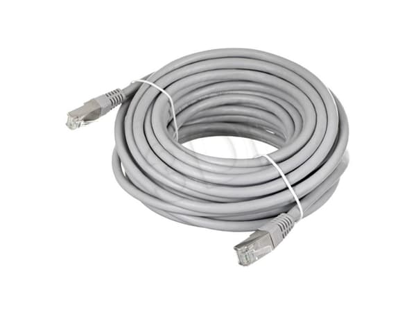 ALANTEC - Koblingskabel - RJ-45 (hann) til RJ-45 (hann) - 7 m - foliebelagt uskjermet tvinnet kabelpar (F/UTP) - CAT 6 - flertrådet - lysegrå