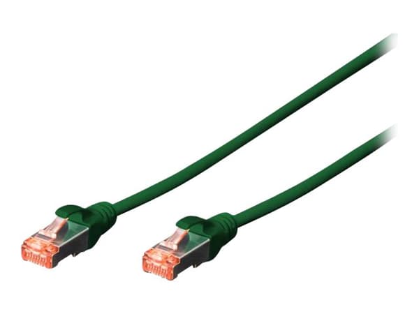 DIGITUS - Koblingskabel - RJ-45 (hann) til RJ-45 (hann) - 20 m - SFTP - CAT 6a - med støvel, halogenfri, formstøpt, uten hindringer, flertrådet - grø