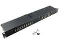 Pikkukuva 3 / 5: LogiLink NP0057, RJ-45, Cat5e, Cat6, Cat6a, Musta, Terästä, Telinekiinnitys, 1U
