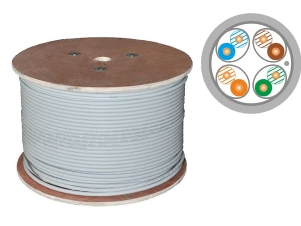 Alantec KIFF6ALSOH500D, 500 m, Cat6a, F/FTP (FFTP)