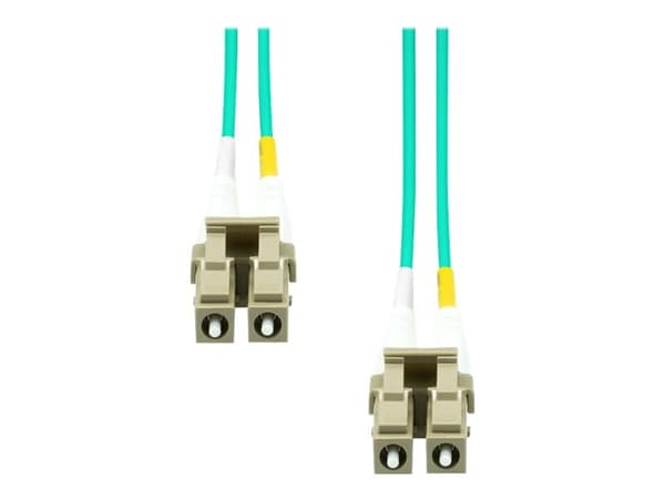 ProXtend - Patchkabel - LC/UPC multimodus (hann) til LC/UPC multimodus (hann) - 10 m. - 2 mm - fiberoptikk - dupleks - 125 my - OM3 - halogenfri - ak