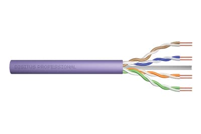 DIGITUS Professional Installation Cable - Bulkkabel - 305 m - UTP - simplex - CAT 6 - violett, RAL 4005
