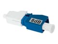 Miniatyrbild 1 av 2: Qoltec - Dämpare för nätverk - LC/UPC enkelläge (hane) till LC/UPC enkelläge (hona) - fiberoptisk - 8 dB