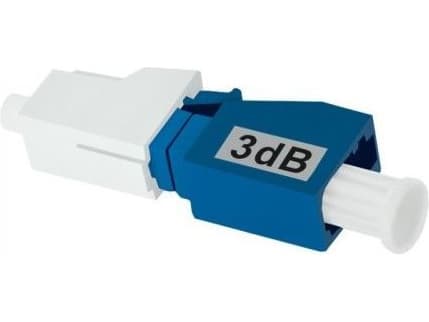 Qoltec - Dämpare för nätverk - LC/UPC enkelläge (hane) till LC/UPC enkelläge (hona) - fiberoptisk - 3 dB